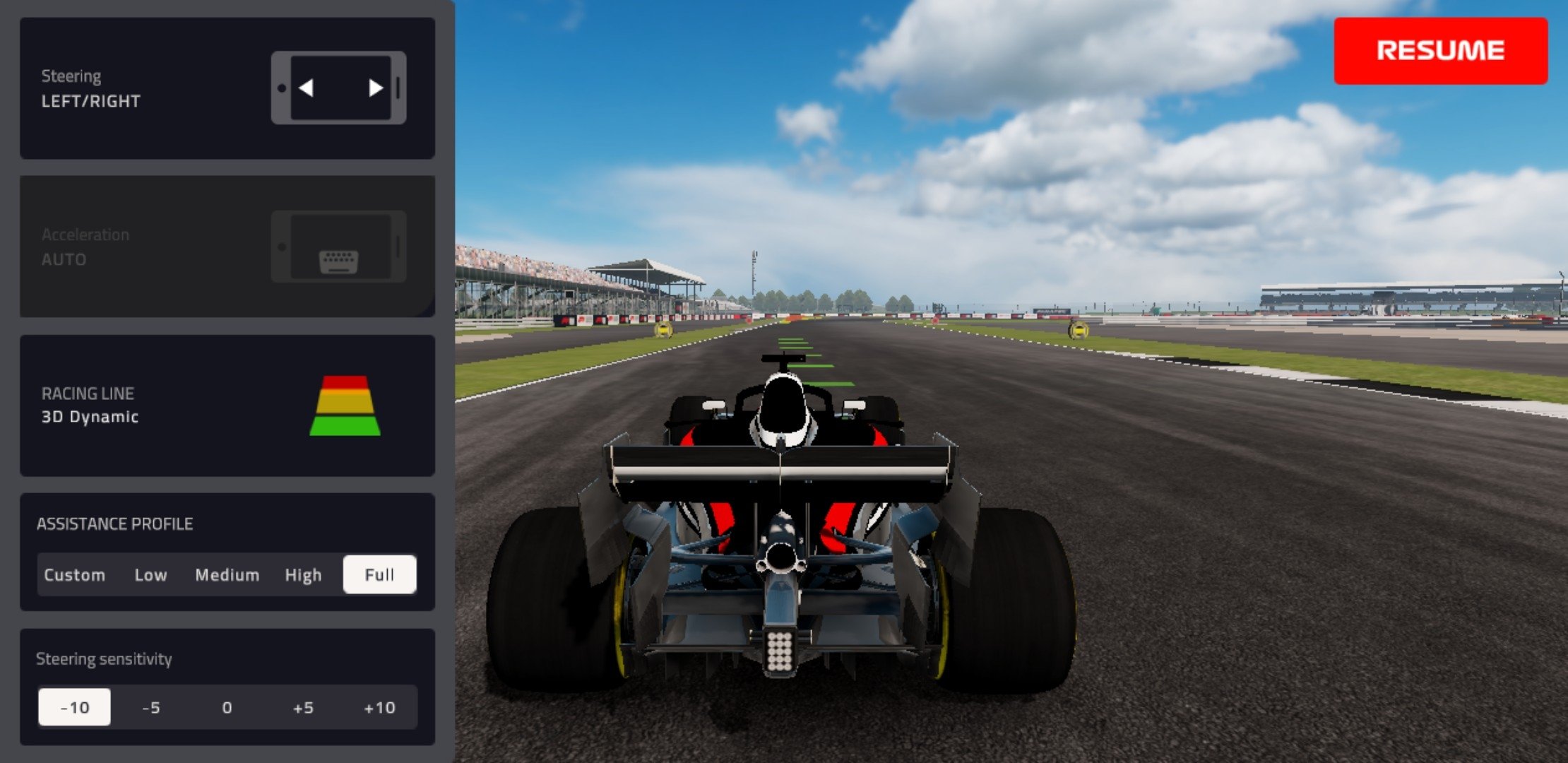 f1 mobile racing controller support