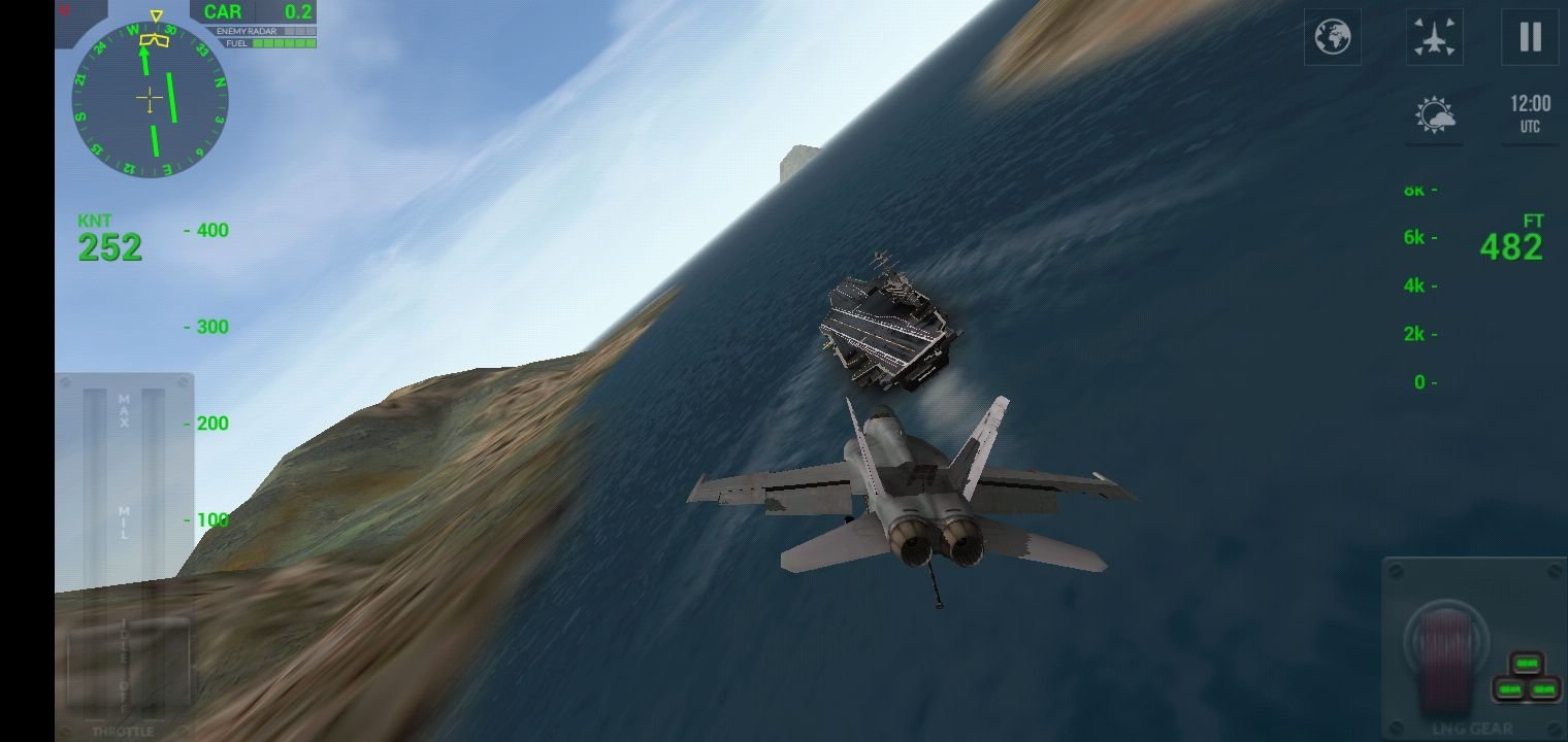 youtube f18 carrier landing game