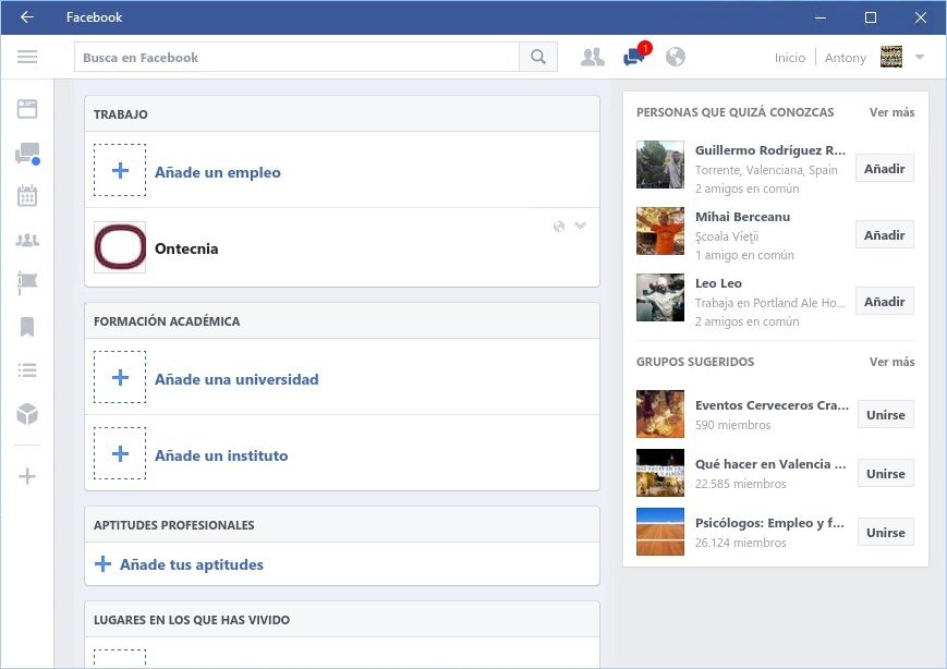 descargar facebook para pc