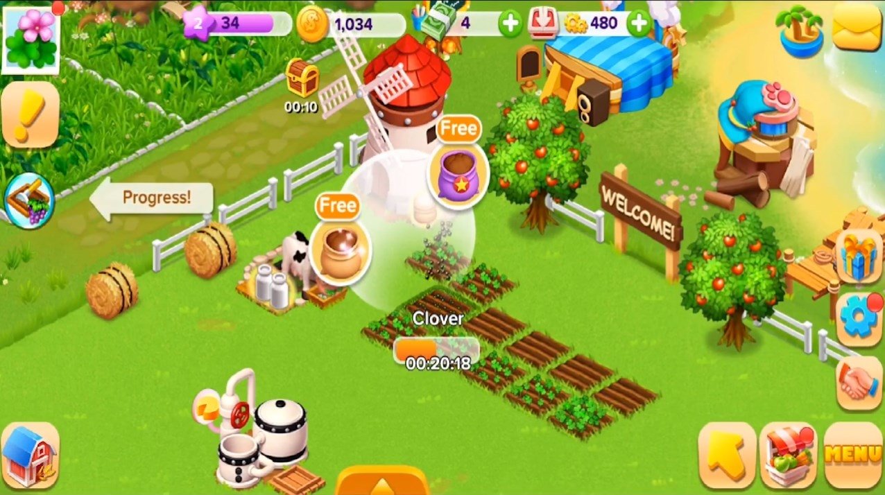 Hay Day- Ganhando diamantes na mina 