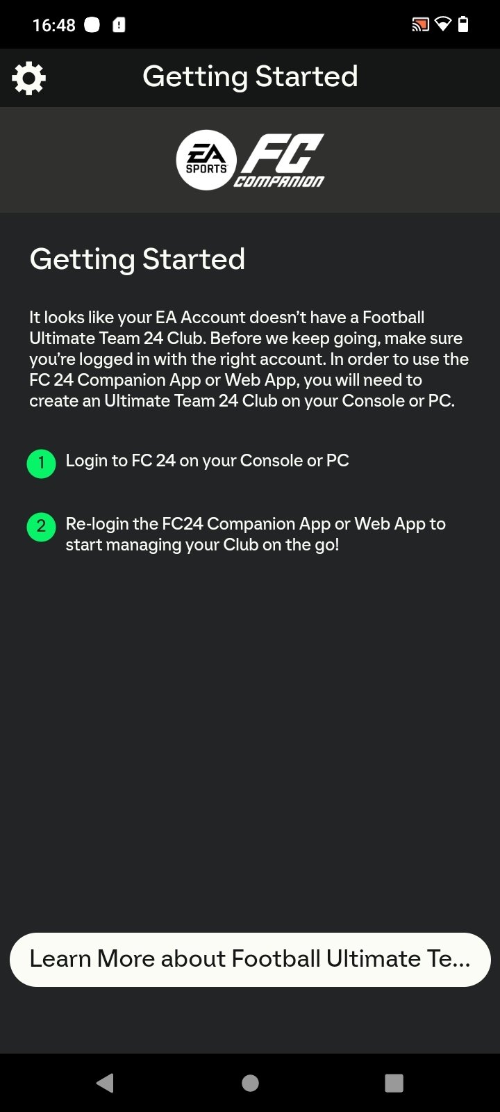 Do you need to own EA FC 24 to access the web app?