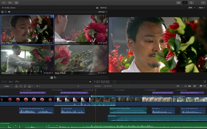 final cut pro x 10.3.4 テキスト