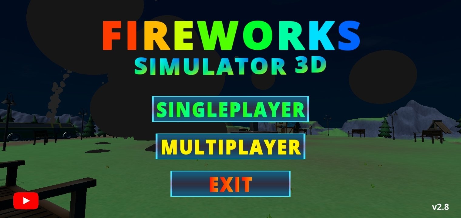 Simulador de Fogos de Artifício (FIREWORKS SIMULATOR) - Mostrando