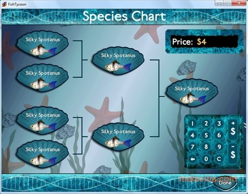 Fish Tycoon Chart Excel