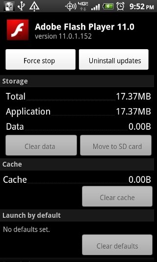 flash player version 8 for android