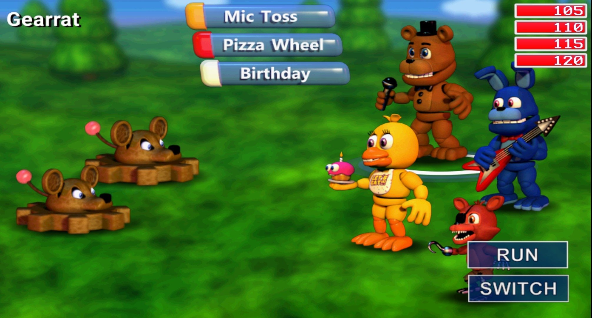 fnaf world (fnaf 1) adventure animatronics by pokemonlpsfan 