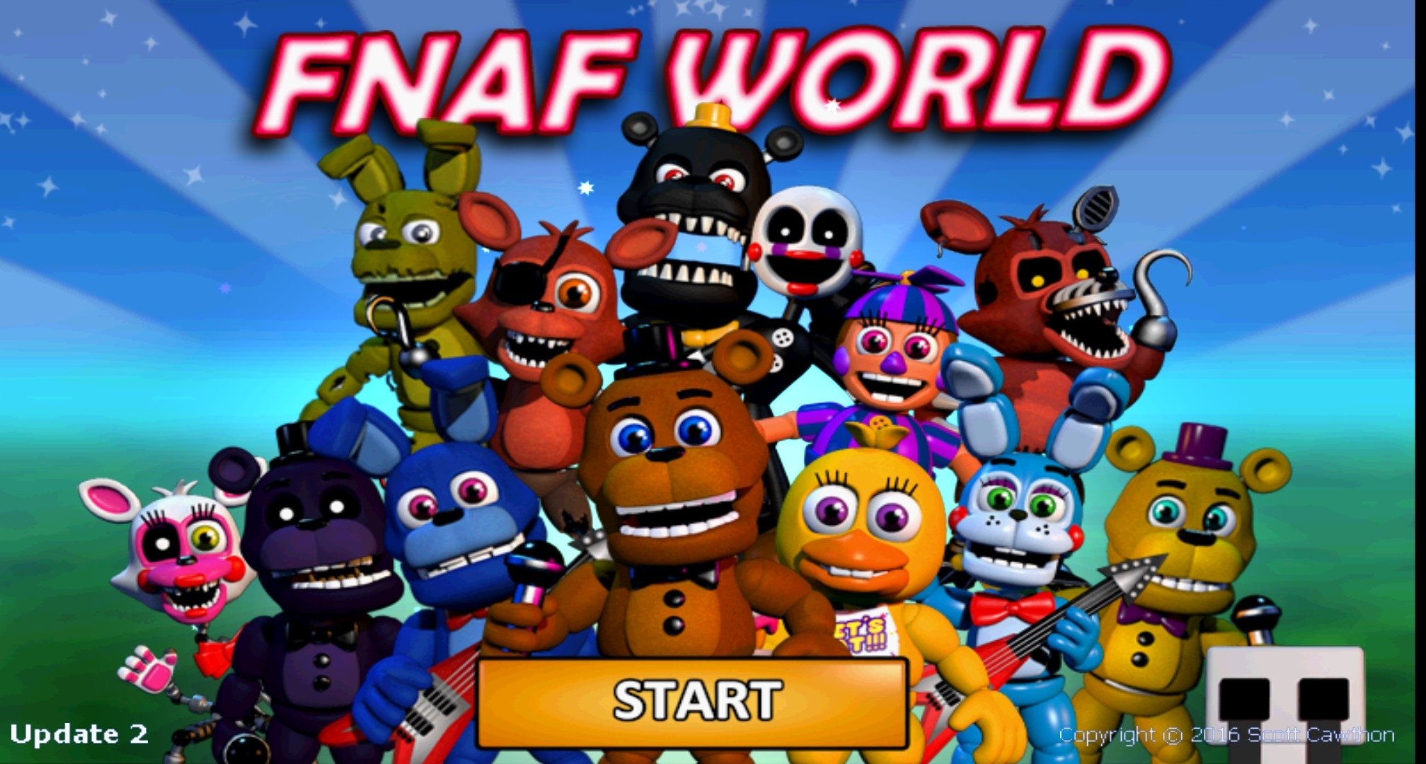 Fnaf world на телефоне (65) фото