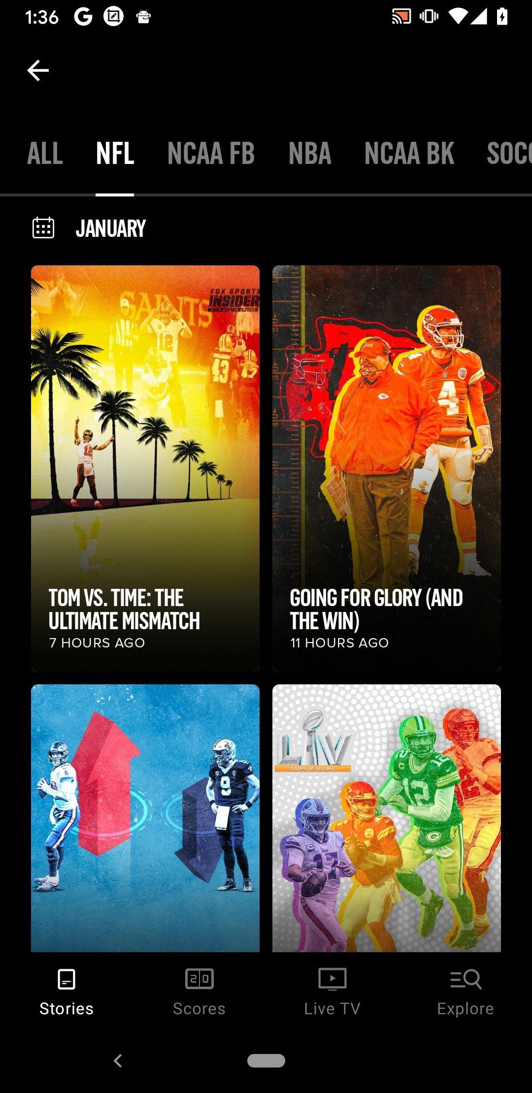 Fox Sports Super Bowl LIV Motion Graphics and Broadcast Design Gallery