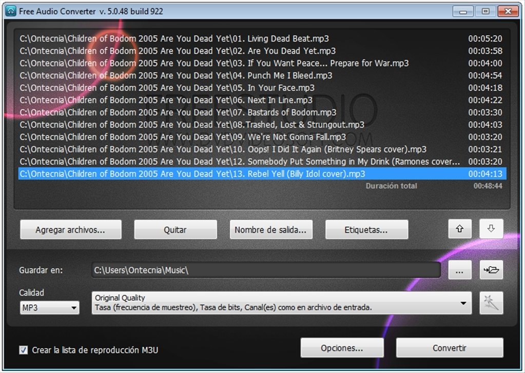 Santo Interpretación Editor Descargar Free Audio Converter 5.1 para PC Gratis