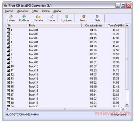 Cd to mp3 converter device