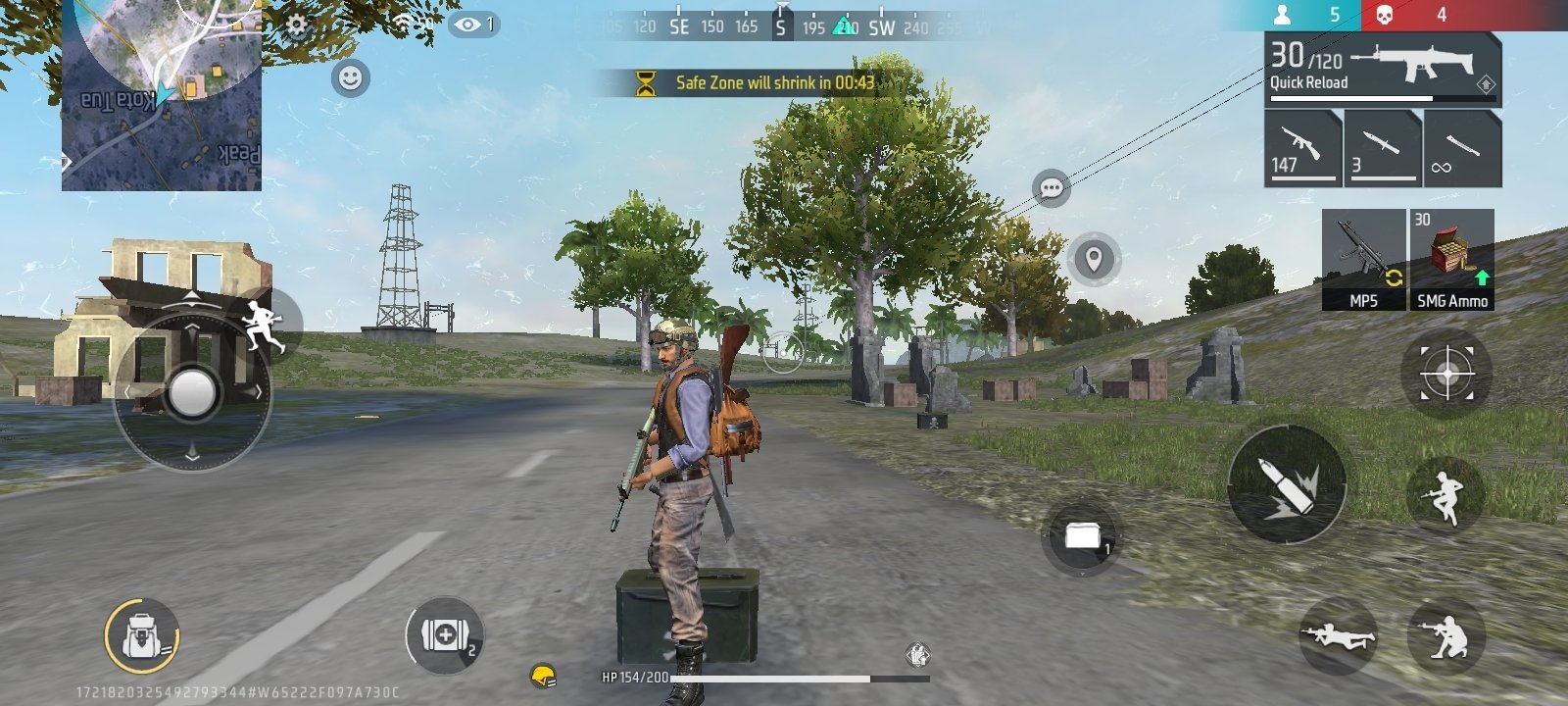 Jogando Garena Free Fire sem instalar