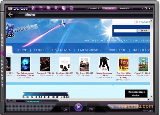 free online tv player 2.0.0.9 gratuit