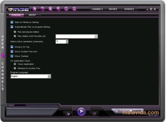 free online tv player 2.0.0.9