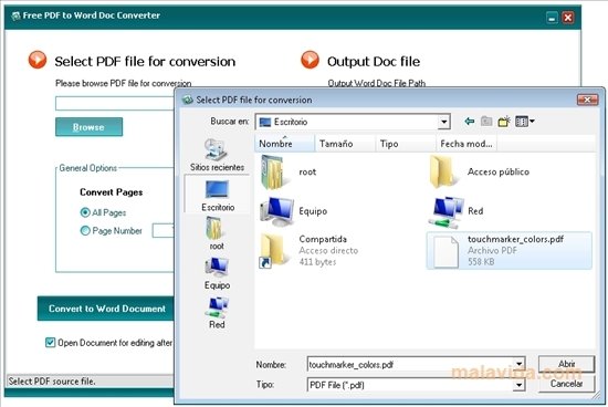 convert a pdf to word document free online