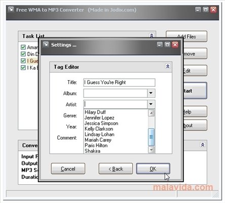 Free  to mp3 converter with ID3 tags