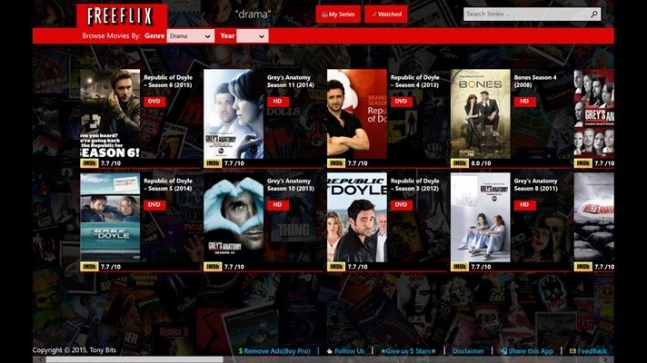 Download FreeFlix TV Series 3.1 - Baixar para PC Grátis