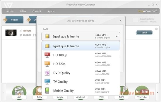 freemake video converter dvd menu
