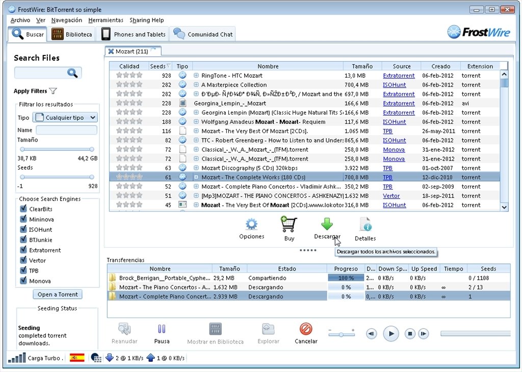 frostwire torrent downloader