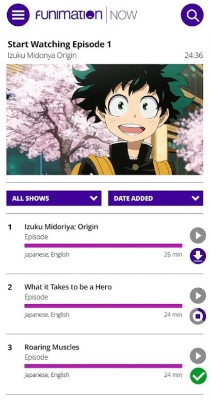 Baixar Funimation 3.9 Android - Download APK Grátis