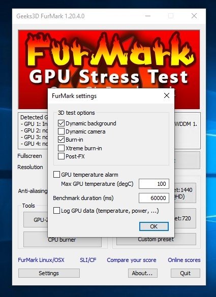 Geeks3D FurMark 1.37.2 free instals