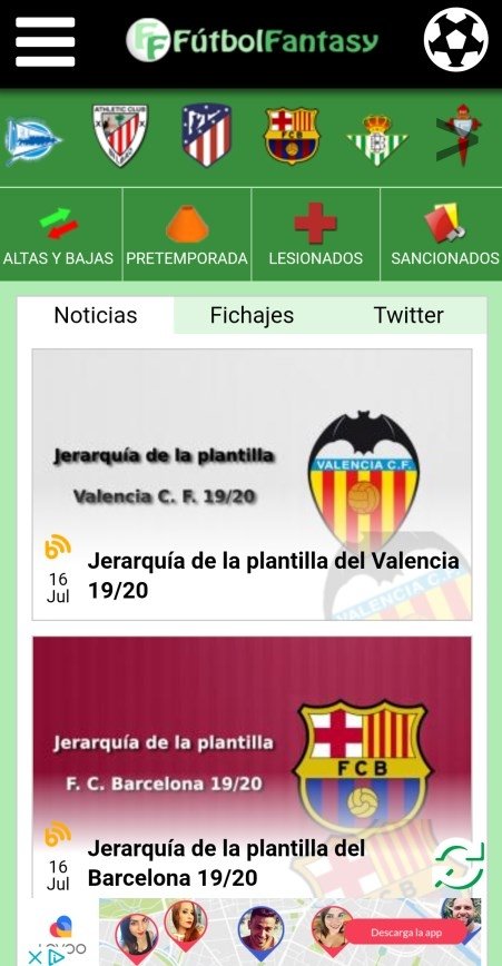 Descargar FútbolFantasy APK Gratis para Android