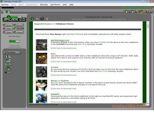 GameSpy Arcade 2 0 Download For PC Free