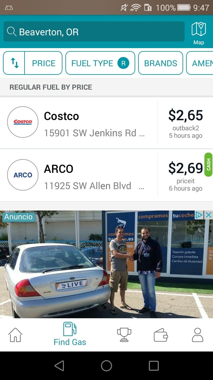 GasBuddy: Find Cheap Gas Android 