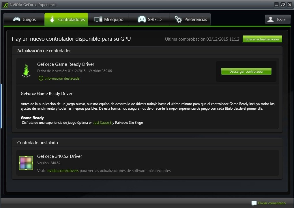 download the last version for mac NVIDIA GeForce Experience 3.27.0.120