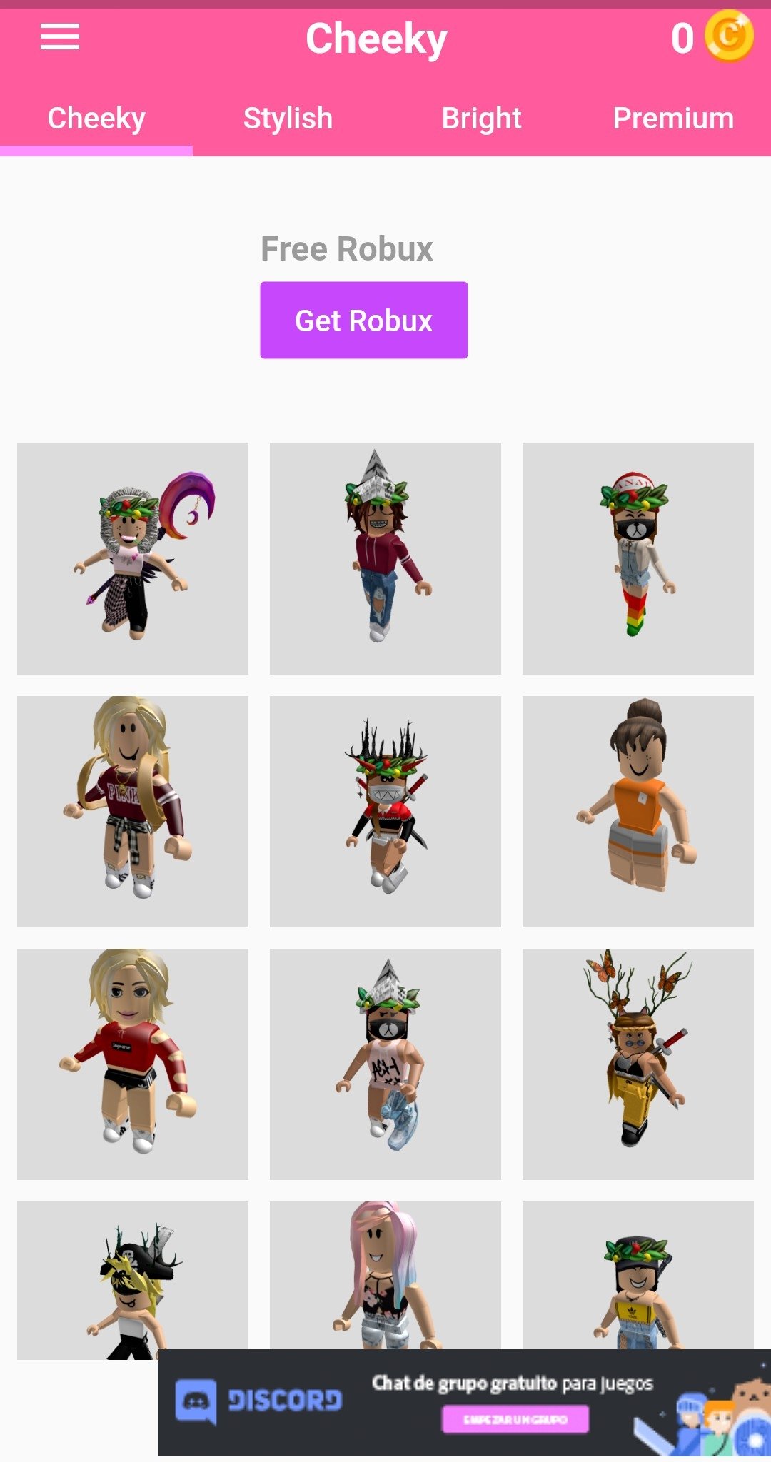 Pretty Cool Roblox Characters Girl