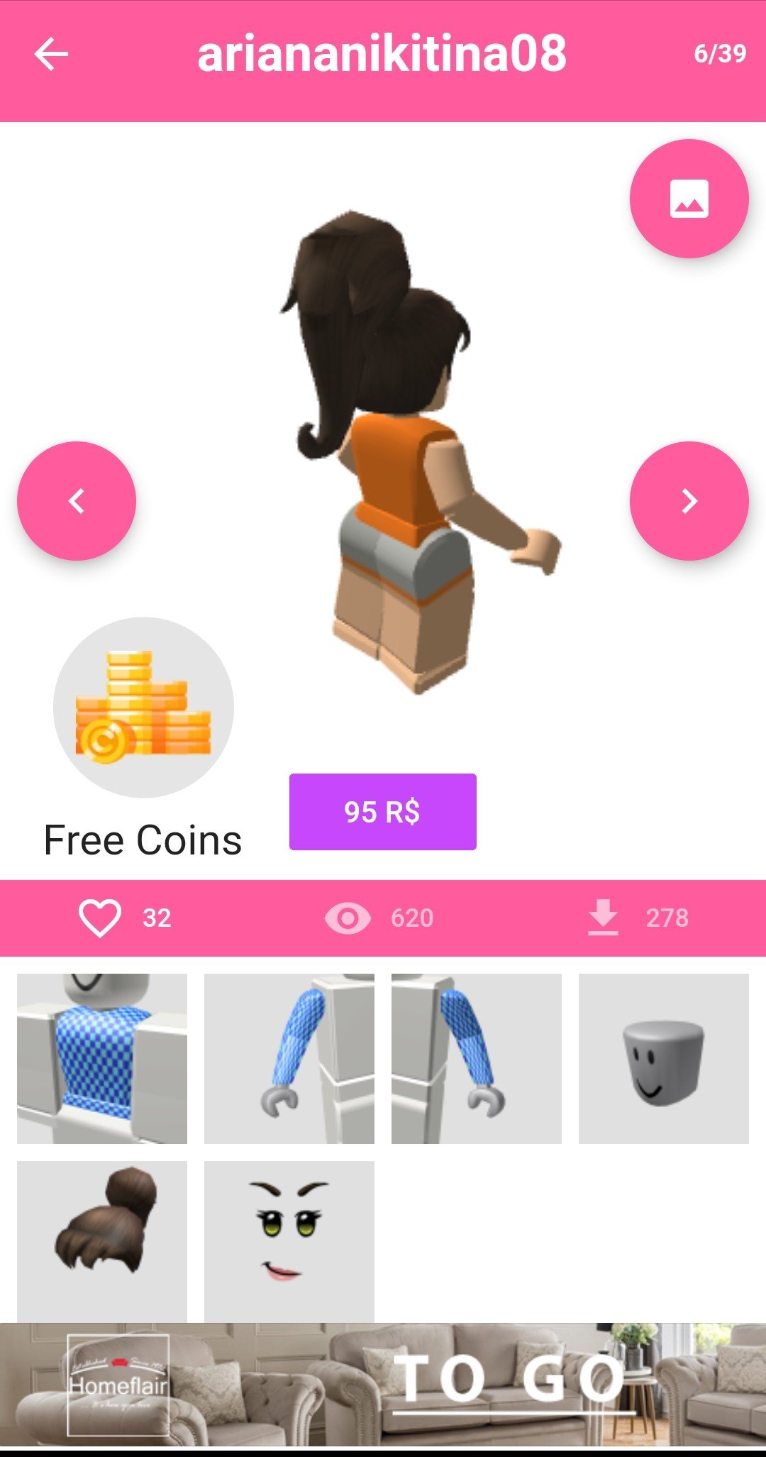 Download do APK de Skins girls para roblox para Android