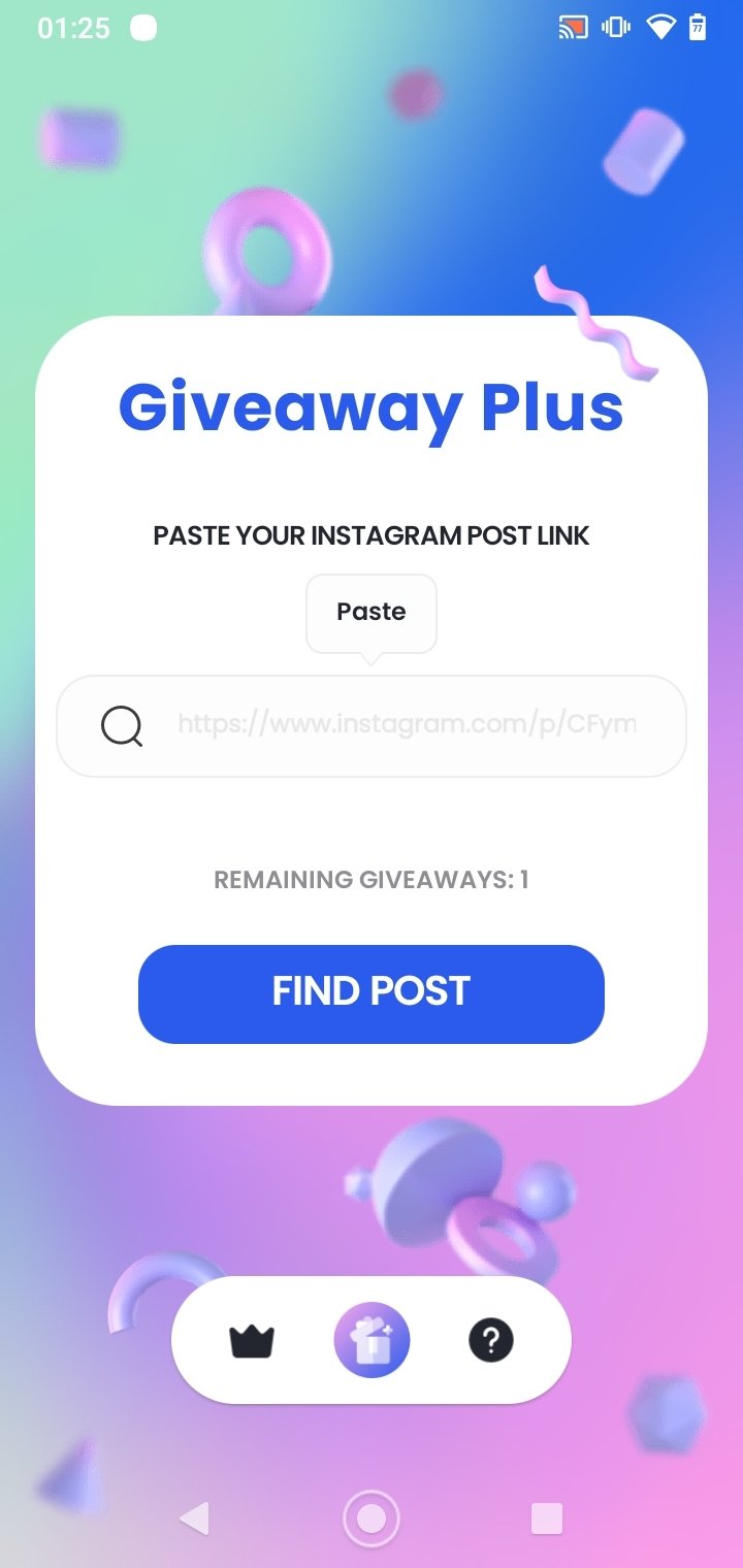 Giveaway Jet for Instagram - Latest version for Android - Download APK