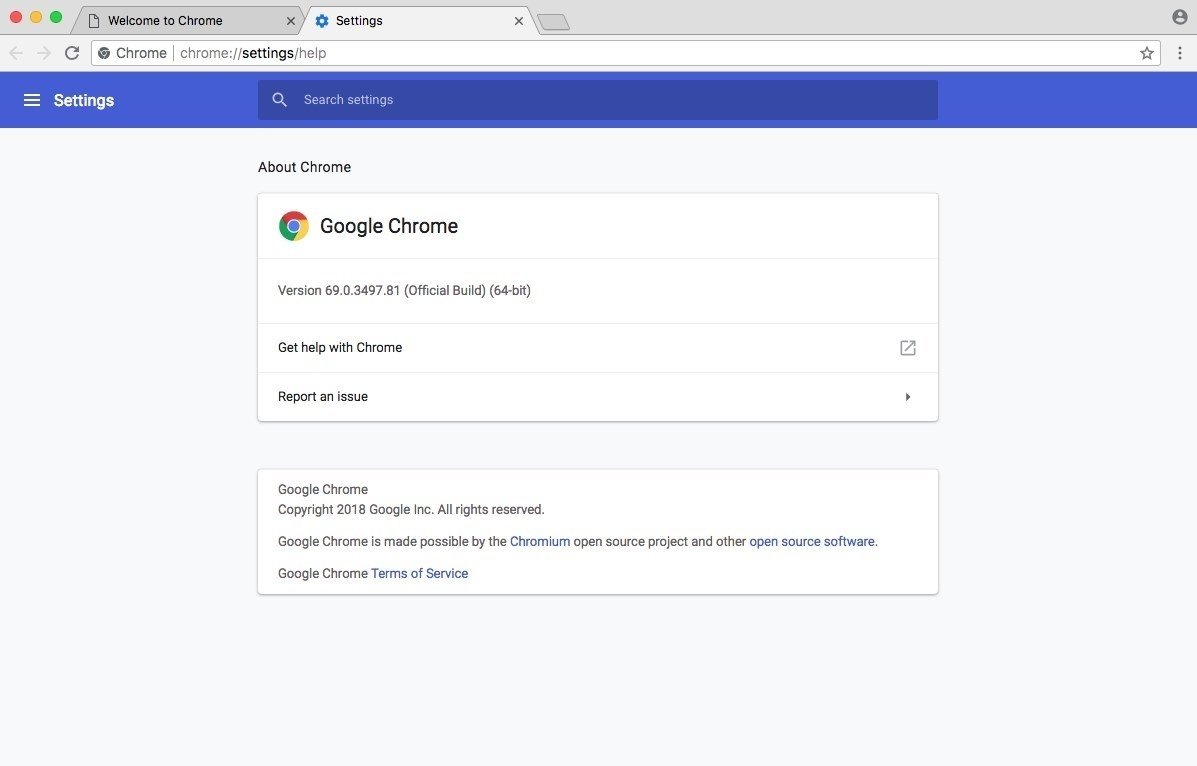 first ever version of chrome download for mac