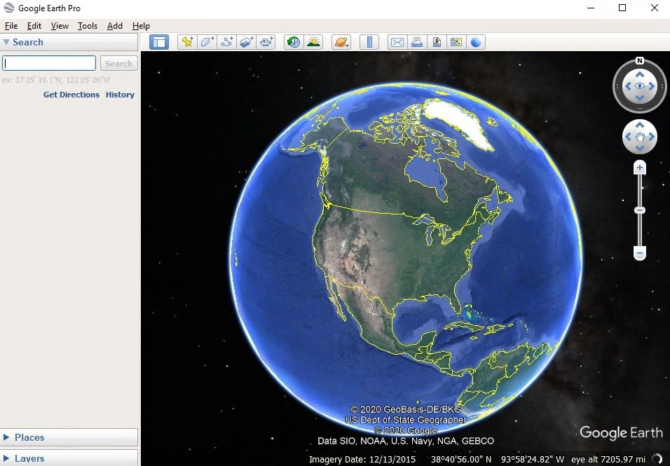 google 3d earth view