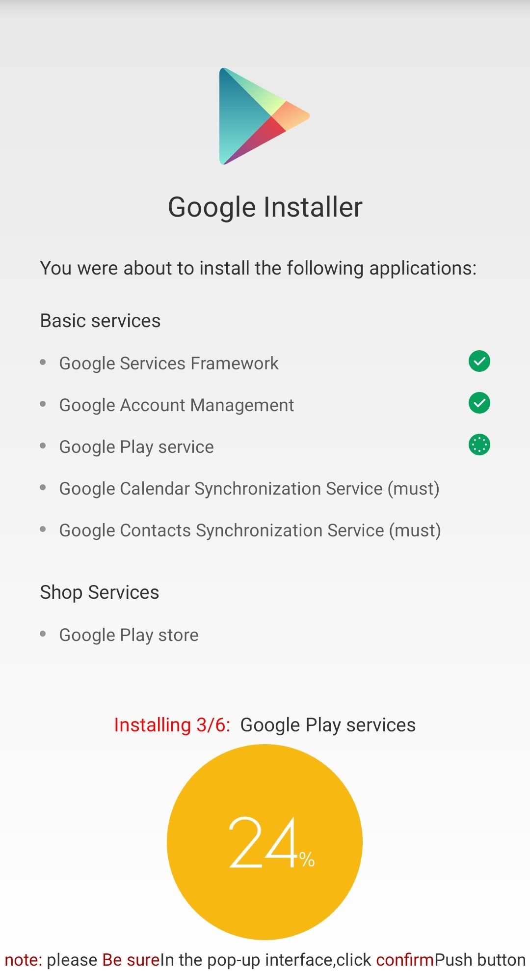 marco de servicios de google apk uptodown