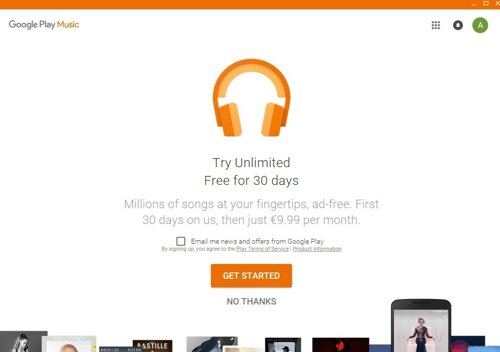 Visão  Como carregar gratuitamente 20 mil músicas para o Google Play Music