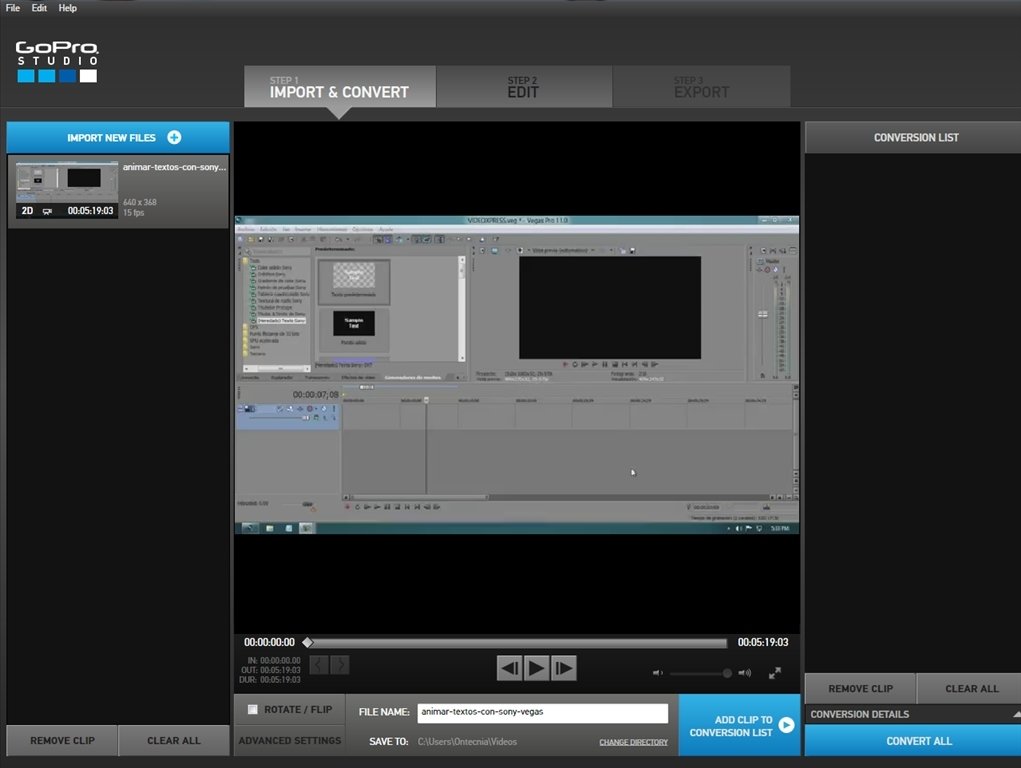 Gopro studio 2.0 edit software