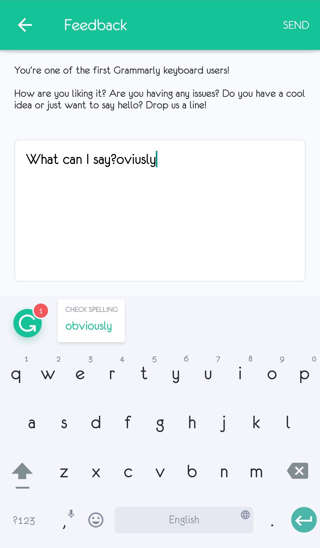 grammarly keyboard type with confidence