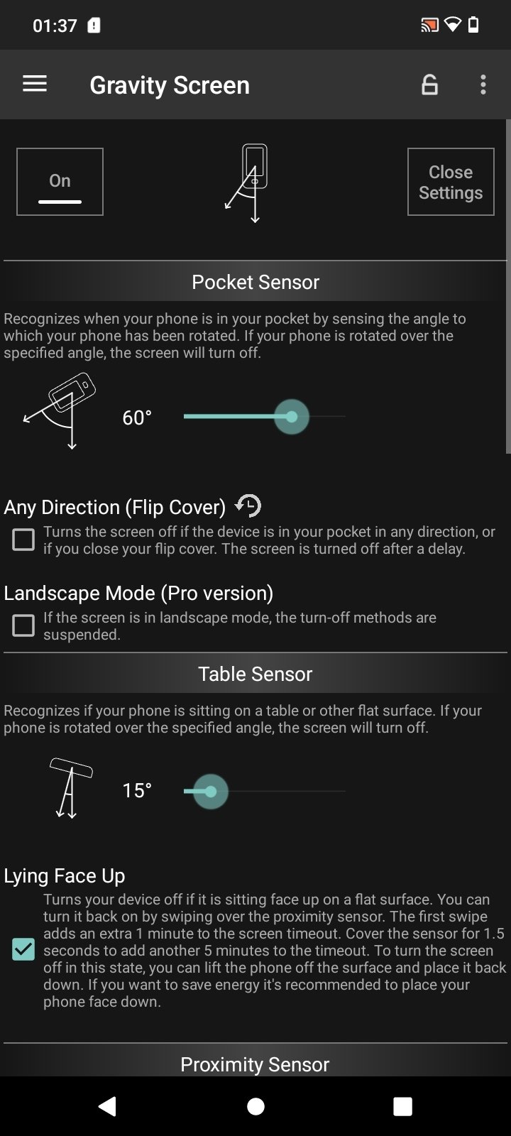 Gravity Screen Off Android 