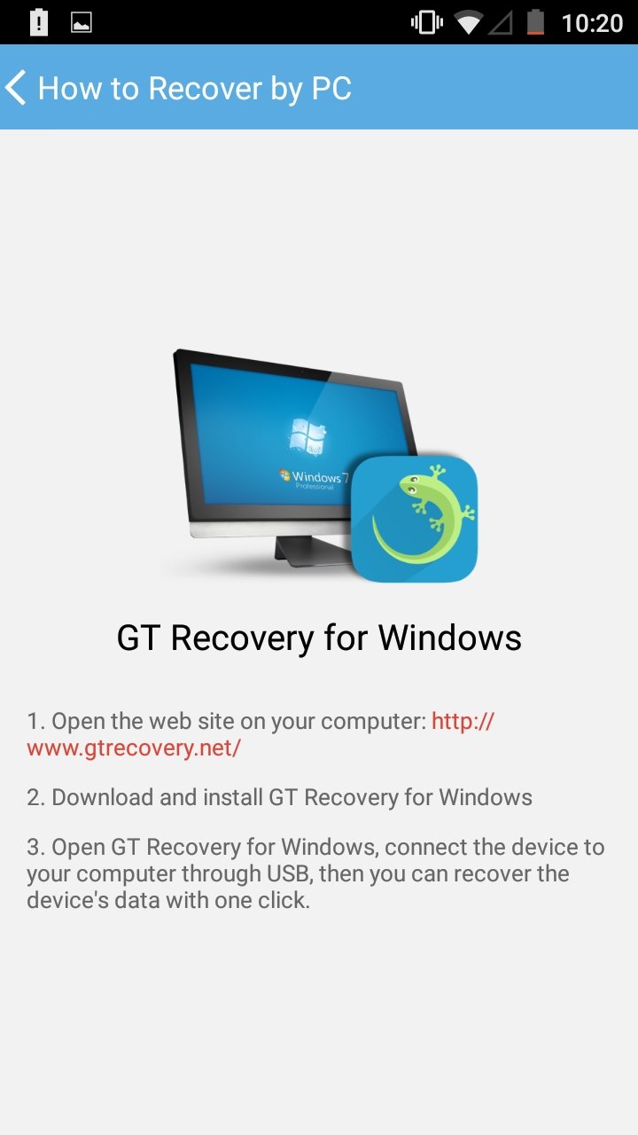 GT Recovery 1.0.4 - Скачать для Android APK бесплатно