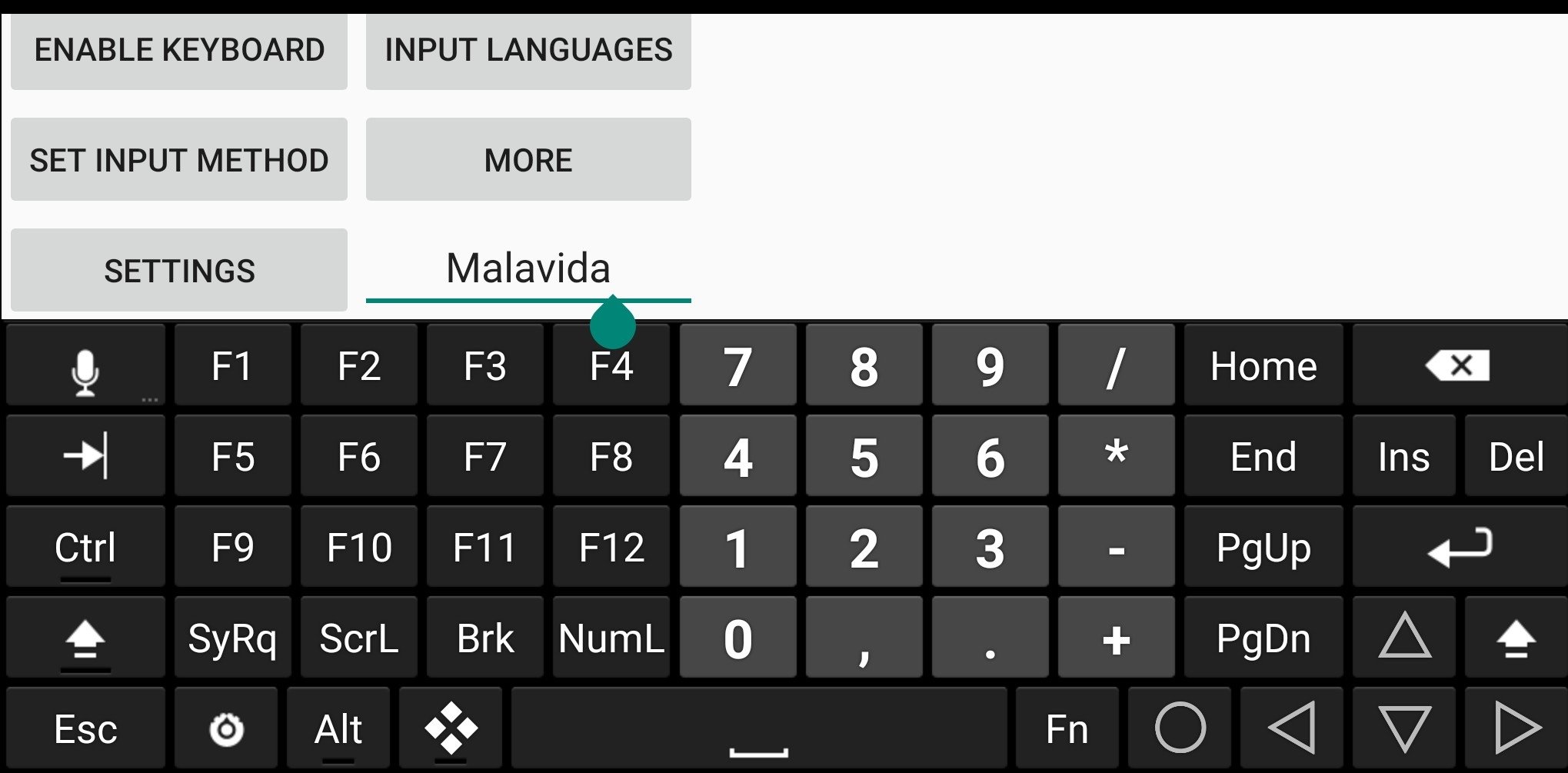 Android Hackers Keyboard, Provides All The Keys From A Physical Keyboard