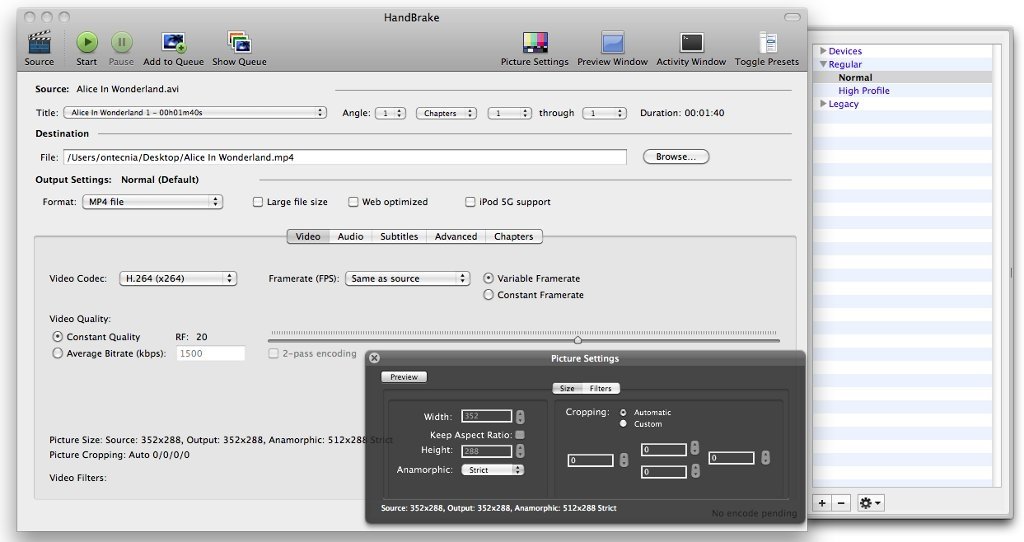 handbrake for mac 10.12