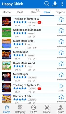 Melhor app para emular jogos antigos no Celular, Como baixar Happy Chick 