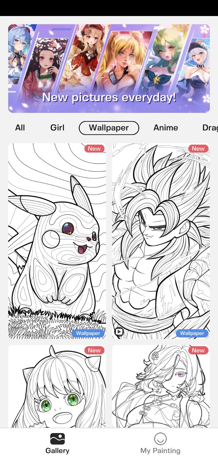 Jogo de pintar anime - Colorir APK (Android Game) - Baixar Grátis