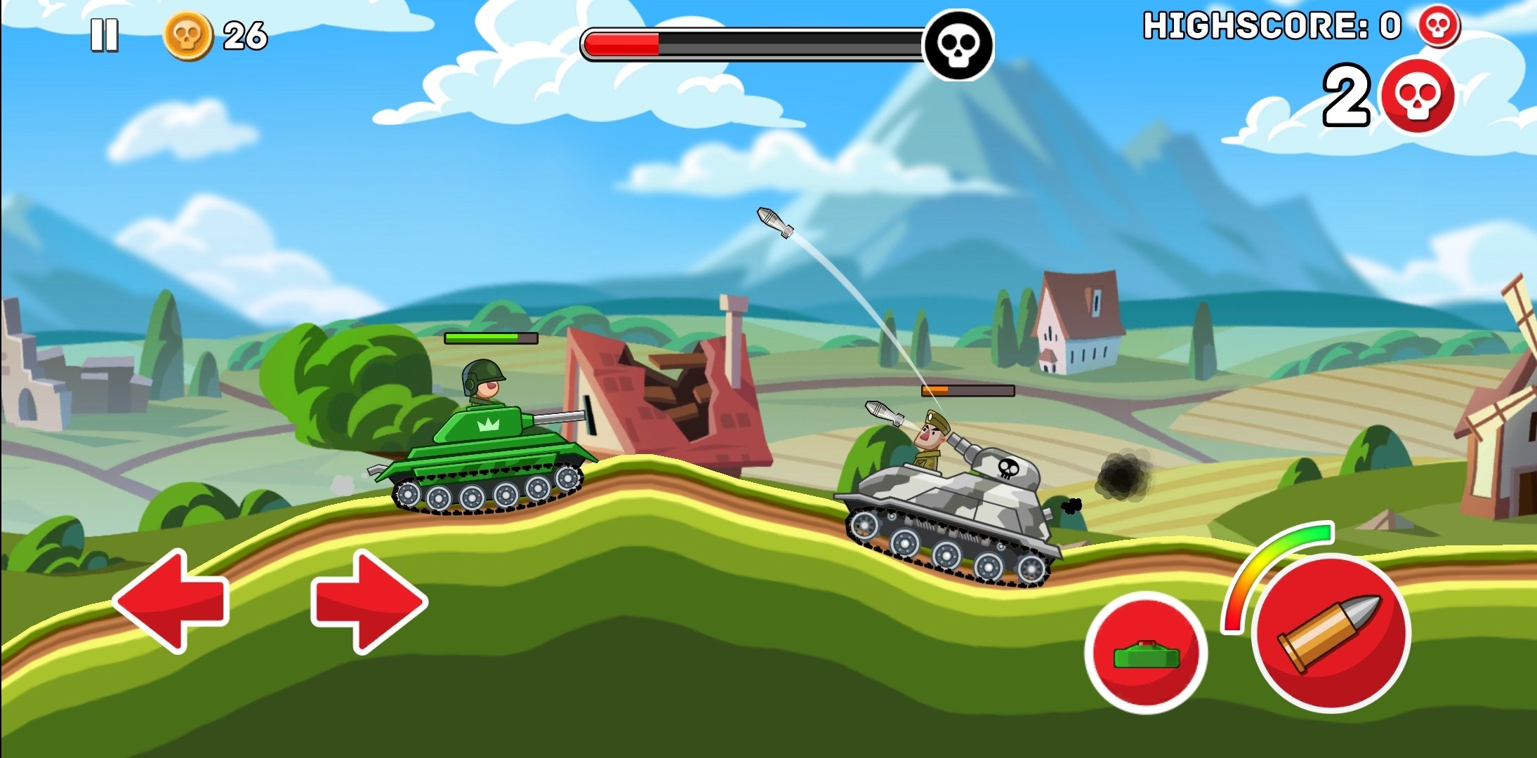 for ios download Tank Stars - Hills of Steel