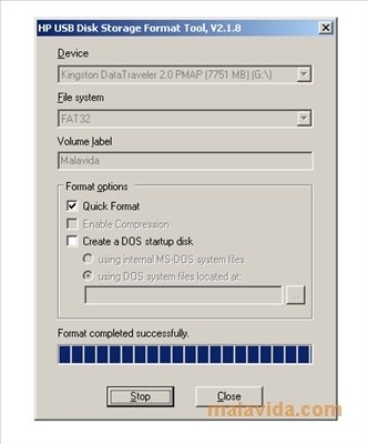 hp usb format tool windows 7