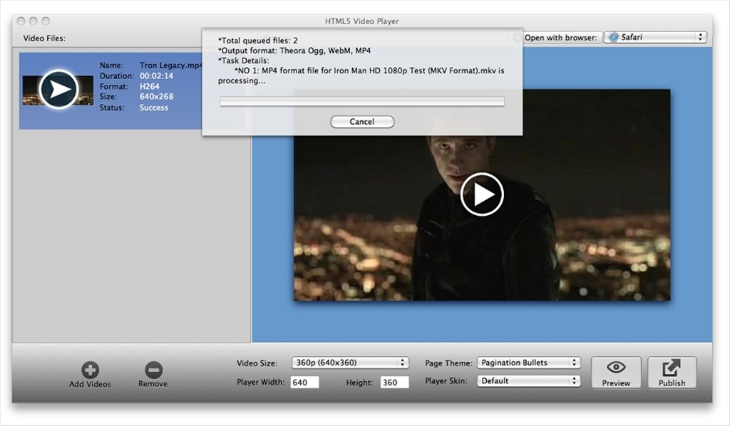 download html5 video player free