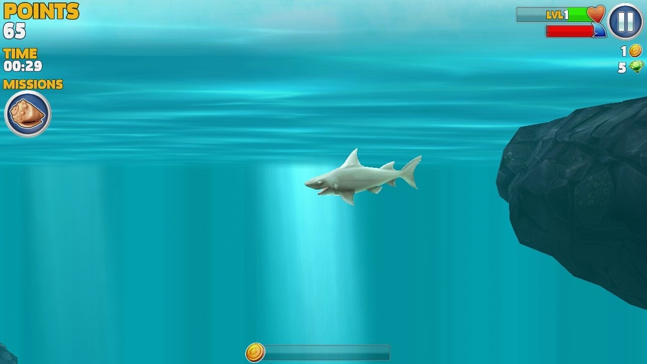 Hungry Shark está entre os melhores jogos de tubarão grátis para celular