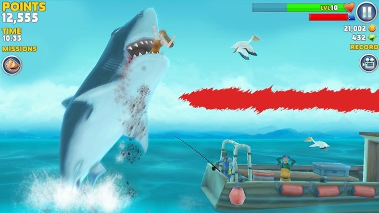 Desapego Games - Outros Jogos > Conta de Hungry shark evolutivo com todos  os tubarão e evolução vários item