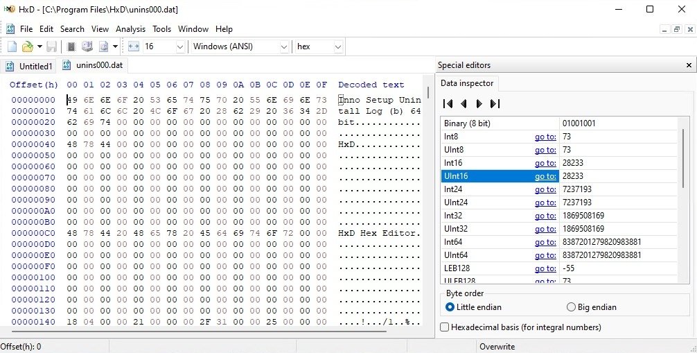 hxd hex editor safe