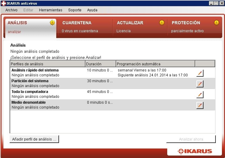 Prova l'anti virus Ikarus, il download è facile 